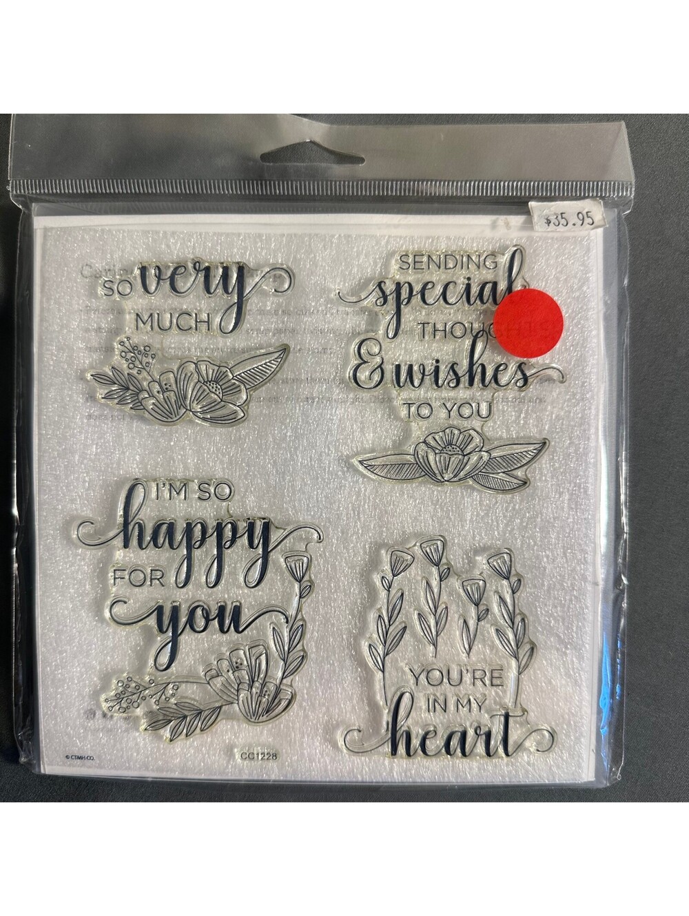 Close To My Heart CC1228 From the Heart Acrylic Stamp Set